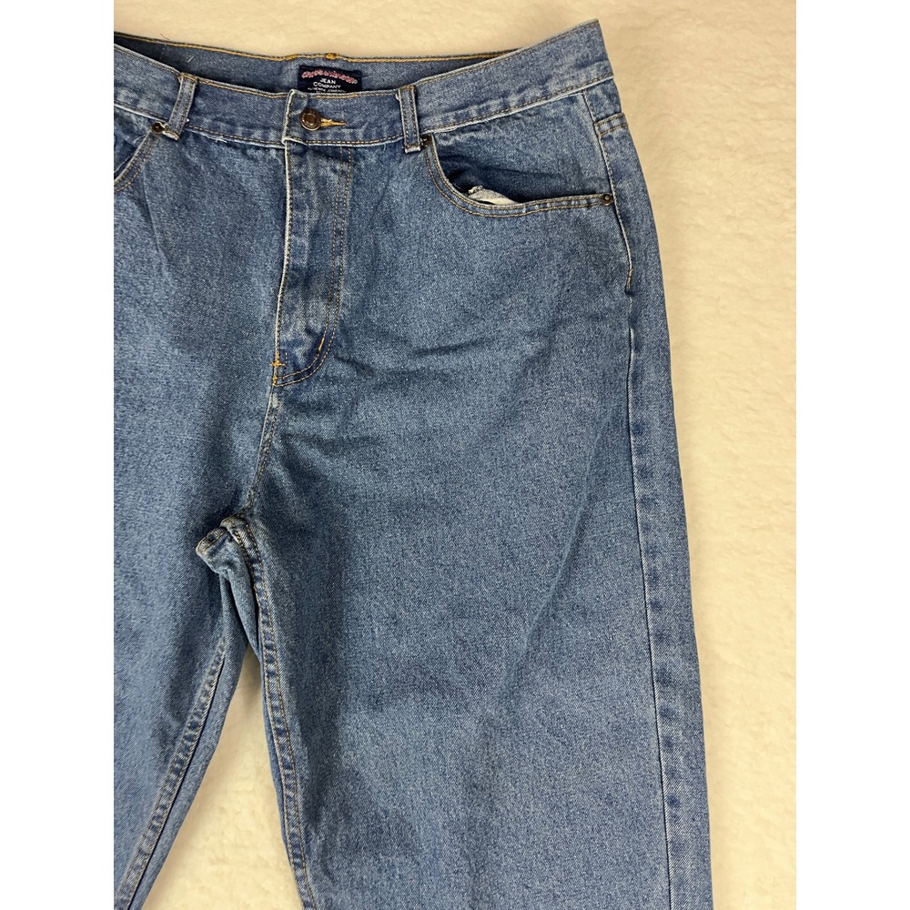 CROSS & WINSOR Mens Relaxed Fit Blue‎ Denim Jeans Size 32x30